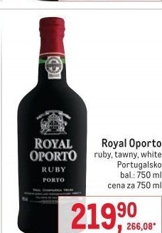 Víno červené Ruby Royal Oporto Real Companhia Velha