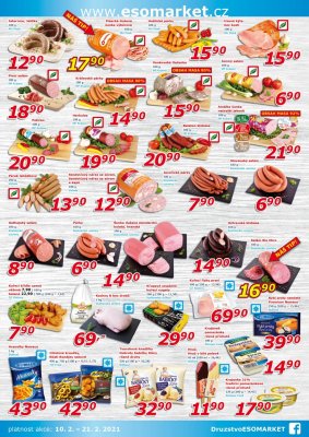 akční leták ESO MARKET 10.2.2021-21.2.2021
