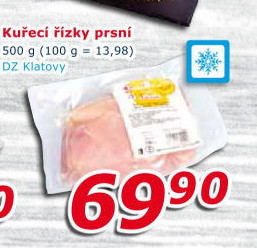 Kuřecí prsní řízky mražené DZ Klatovy