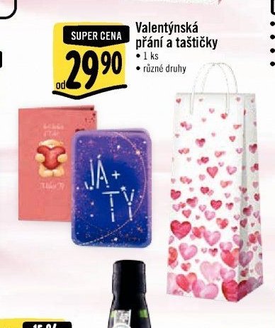 Valentýnská přání a taštičky