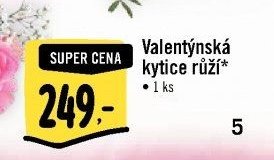 Valentýnská kytice růží*