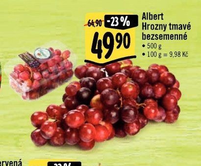 Albert Hrozny tmavé bezsemenné