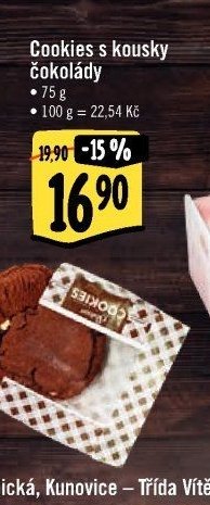 Cookies s kousky čokolády
