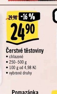 Čerstvé těstoviny