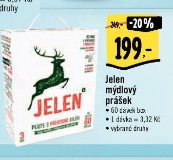 Jelen mýdlový prášek