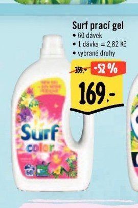 Surf prací gel