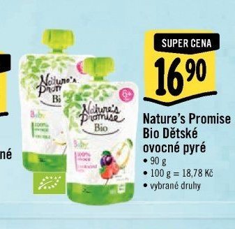 Nature's Promise Bio Dětské ovocné pyré