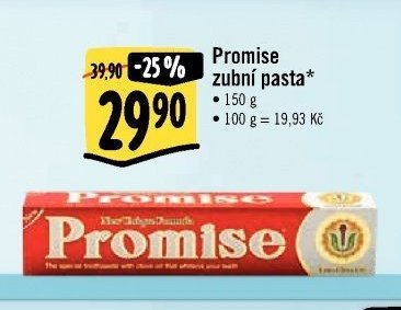 Promise zubní pasta