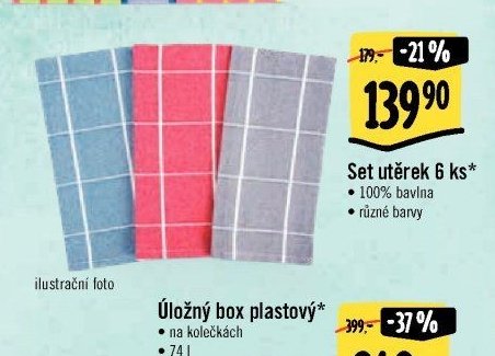 Set utěrek 6 ks