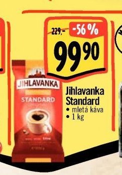 Jihlavanka Standard mletá káva