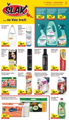 akční leták Šlak drogerie 9.2.2021-23.2.2021
