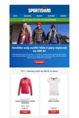 akční leták Sportisimo 9.2.2021-14.2.2021