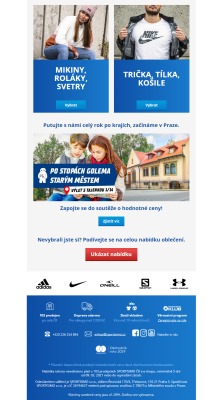 akční leták Sportisimo 9.2.2021-14.2.2021
