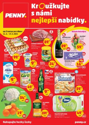 akční leták Penny Market 11.2.2021-17.2.2021