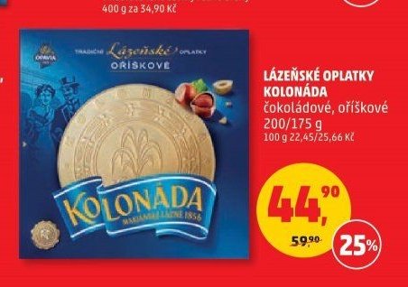 LÁZEŇSKÉ OPLATKY KOLONÁDA