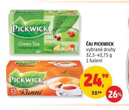 Čaj Pickwick vybrané druhy
