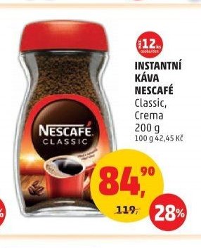 Instantní káva Nescafé Classic, Crema 200 g