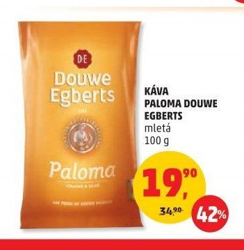Káva Paloma Douwe Egberts mletá 100 g