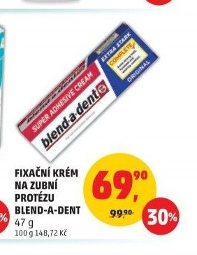 Fixační krém na zubní protézu Blend-a-dent