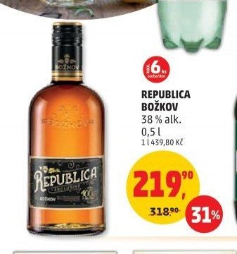 REPUBLICA BOŽKOV 38% alk. 0,5 l