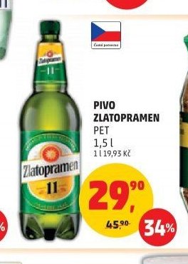 PIVO ZLATOPRAMEN PET 1,5 l