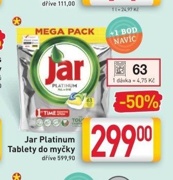 Jar Platinum Tablety do myčky