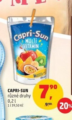 Capri-Sun různé druhy 0,2 l