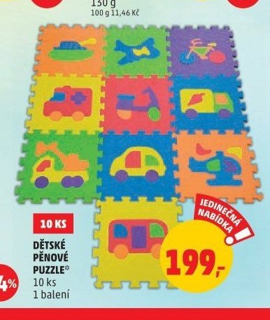 Dětské pěnové puzzle 10 ks