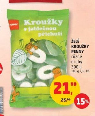 ŽELÉ KROUŽKY PENNY