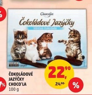 ČOKOLÁDOVÉ JAZÝČKY CHOCO'LA