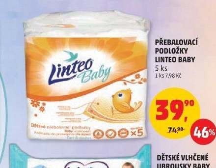 PŘEBALOVACÍ PODLOŽKY LINTEO BABY 5 ks