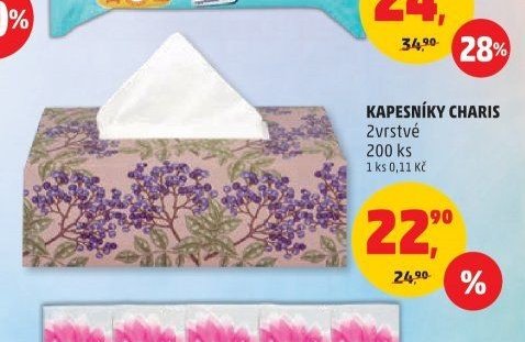 KAPESNÍKY CHARIS 2vrstvé 200 ks