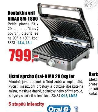 Kontaktní gril VIVAX SM-1800