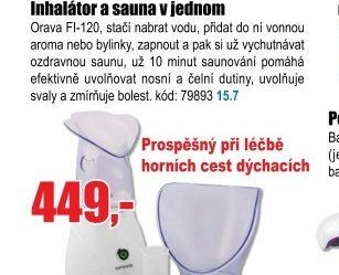 Inhalátor a sauna v jednom