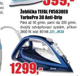 Žehlička TEFAL FV5630E0 TurboPro 30 Anti-Drip