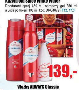 Kazeta Old Spice White Water