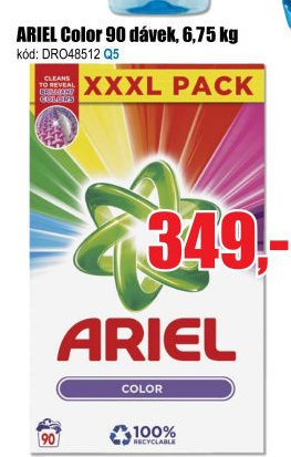 ARIEL Color 90 dávek, 6,75 kg