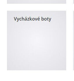 Vycházkové boty