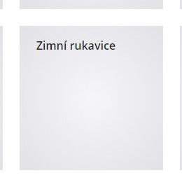 Zimní rukavice