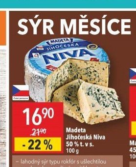 Madeta Jihočeská Niva 50% t. v s.