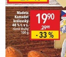 Madeta Kamadet královský 48% t. v s.