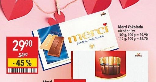 Merci čokoláda