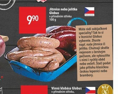 Jitrenice nebo jelítka Globus
