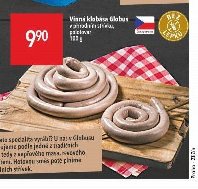 Vinná klobása Globus