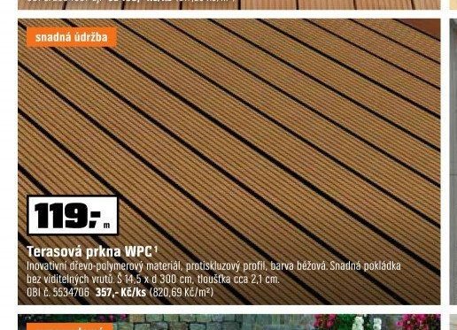 Terasová prkna WPC
