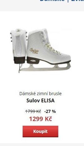 Dámské zimní brusle Sulov ELISA