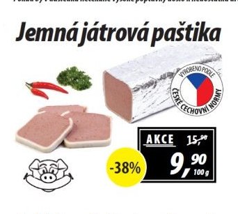 Jemná játrová paštika