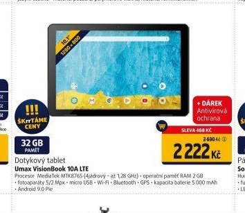 Dotykový tablet Umax VisionBook 10A LTE