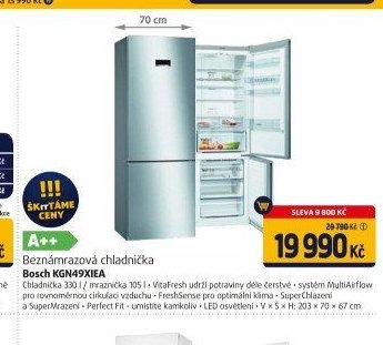 Beznámrazová chladnička Bosch KGN49XIEA