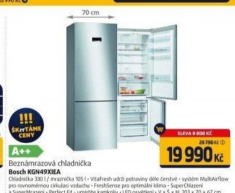 Kombinovaná chladnička Bosch KGN49XIEA